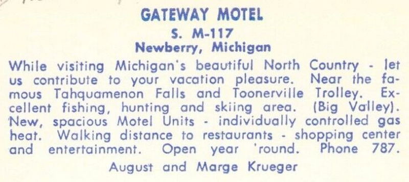 Gateway Motel - Vintage Post Card